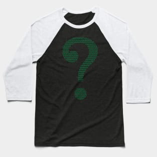 Riddle Black Baseball T-Shirt